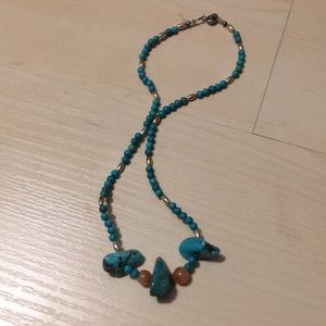 Turquoise stone necklace